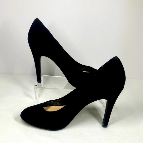 Jessica Simpson black Suede Heels women's size 6.5M - Picture 1 of 12